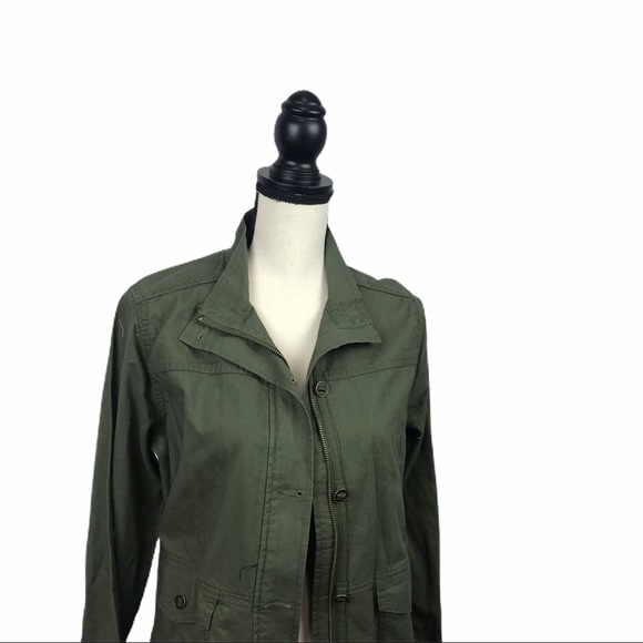 Sonoma Linen Blend Olive Green Jacket - Picture 5 of 9